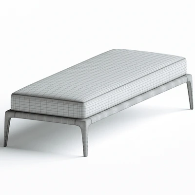Poliform PARK Upholstered fabric bench — Ver 4