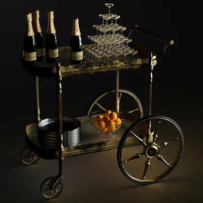 Bar cart champagne — Ver 5