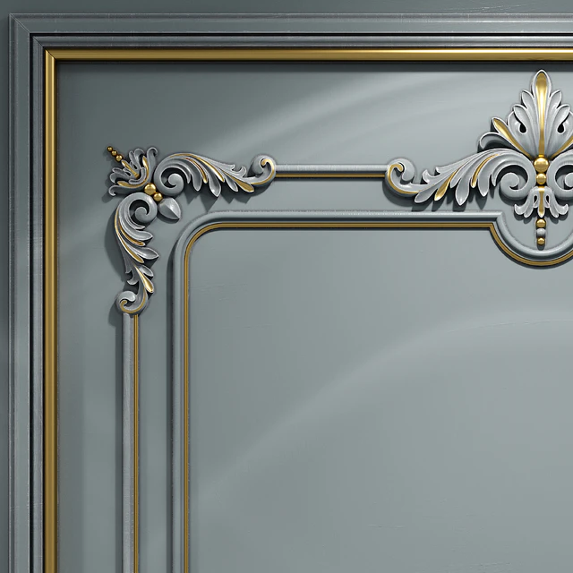 Wall molding 21. Boiserie classic panels — Download
