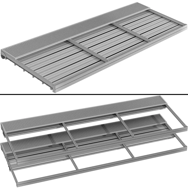 Metal pergola gazebo canopy with awning — Descargar