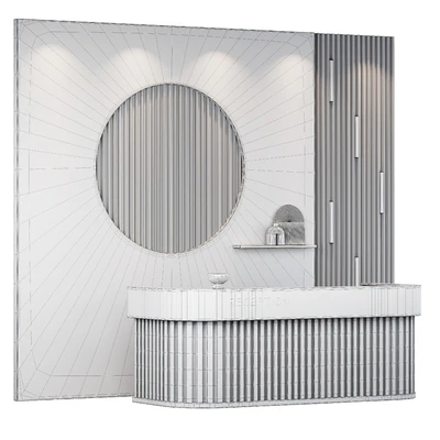 Reception desk natural wood — Вид 3
