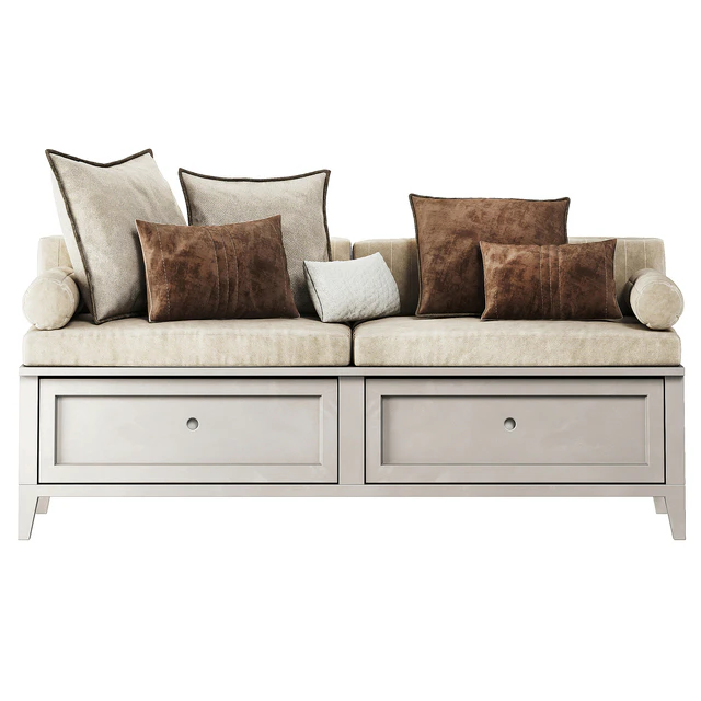 Pillows set window, soft area, hallway — Descargar