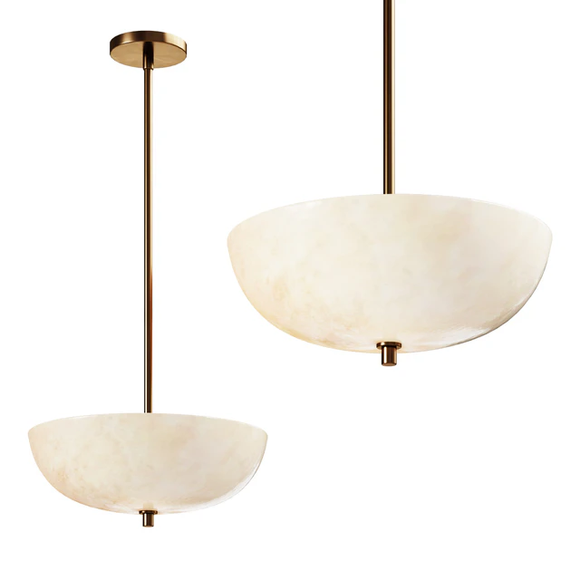 Windham Alabaster Bowl Pendant Pendant Light — Descargar