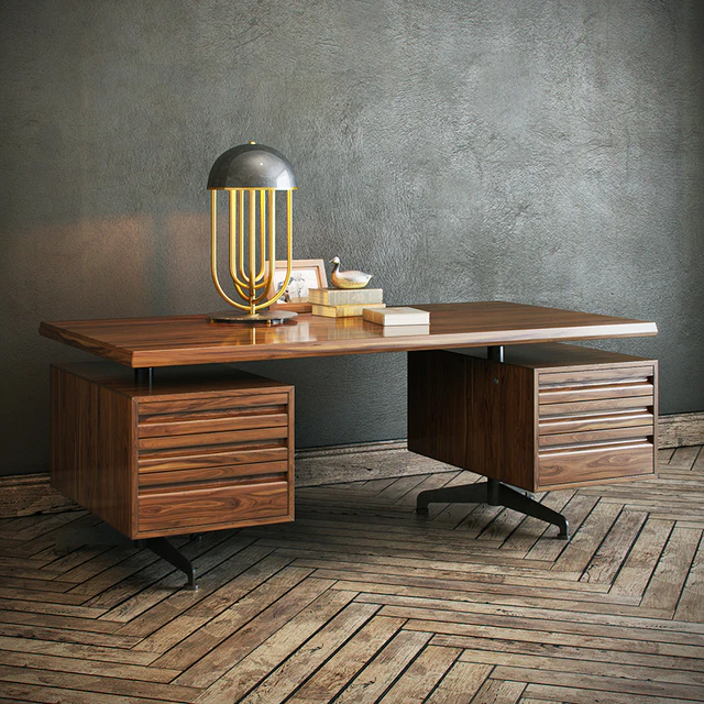Osvaldo Borsani work desk + delightfull turner lamp — Descargar