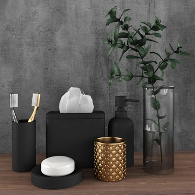 A set of accessories for the bathroom — Ver 3