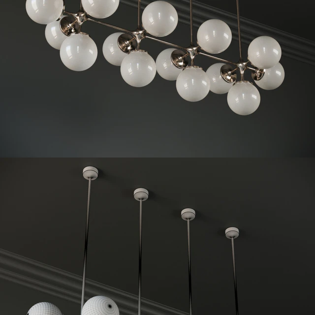 Tribeca Loft Chandelier Linear Triple — Descargar
