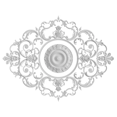 Rosette with stucco molding, set No. 117 — download