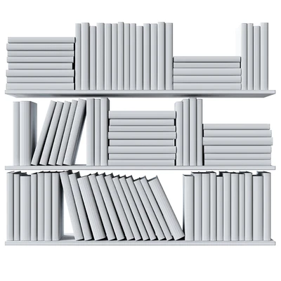 Set of books colored pastel colors — Ver 7