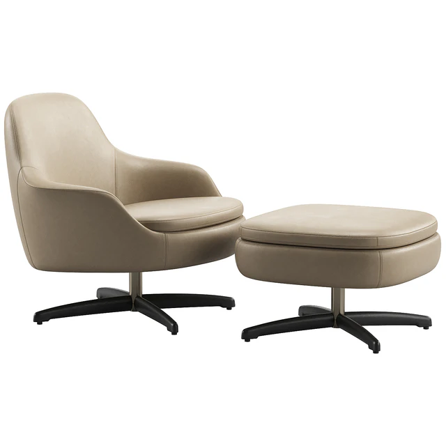 Sendai Swivel Armchair by Minotti — Descargar