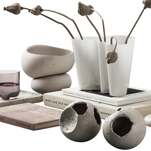 370 decorative set 038 cracked spheres and dried poppy seeds — Скачать