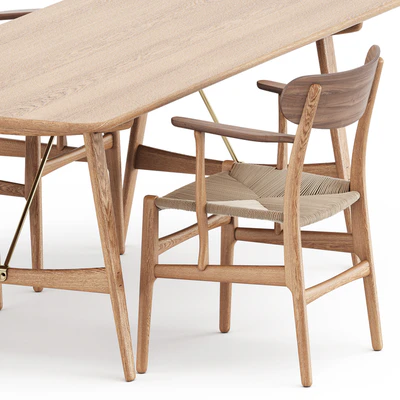 BM1160 hunting table, CH26 chair by Carl Hansen & Son — Вид 4