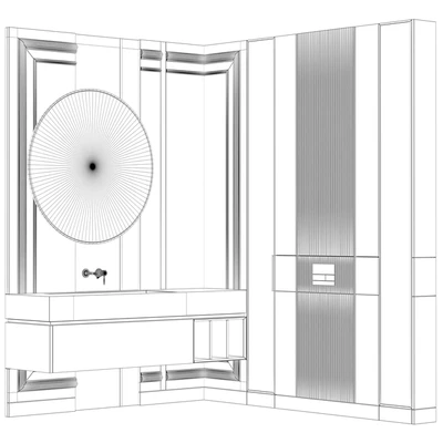 Bathroom furniture 28 in neoclassical style — Ver 4