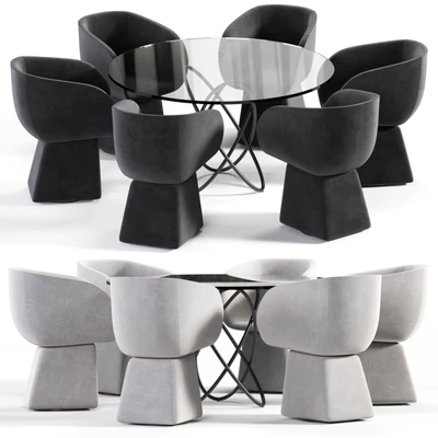 Armada chair and Molecular Black Table — download