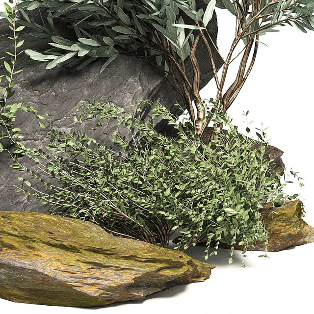 Stone + Bush Pack 7 — Descargar