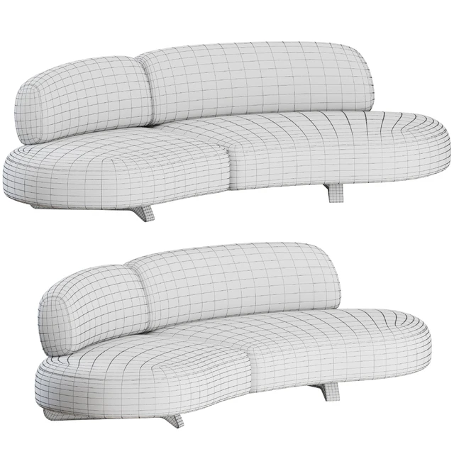 Vao 250 Curved Sofa by Paolo Castelli — Скачать