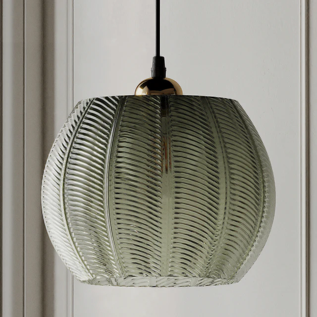 Louis Green Glass Pendant Light from Beaumonde — Скачать