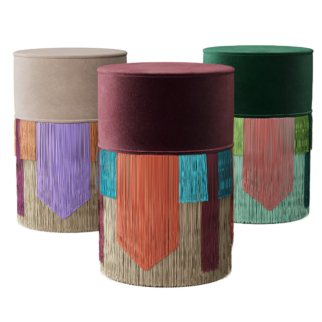 Пуф Lorenza Bozzoli COUTURE GEOMETRIC TIE POUF — Скачать