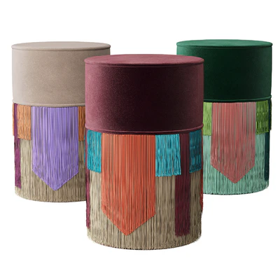 Пуф Lorenza Bozzoli COUTURE GEOMETRIC TIE POUF — Вид 1