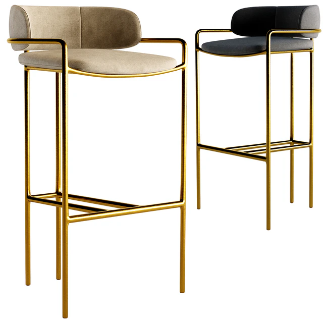 WEST ELM Lenox Velvet Bar Counter Stools — Скачать