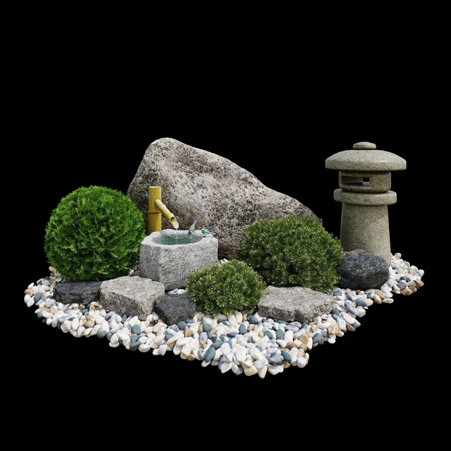 Сад камней. Цукубай / Rock garden. Tsukubai — Скачать