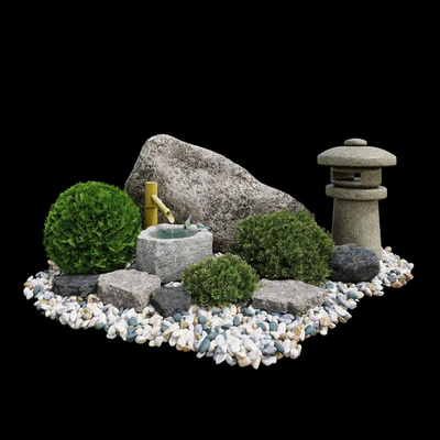 Сад камней. Цукубай / Rock garden. Tsukubai — Вид 6