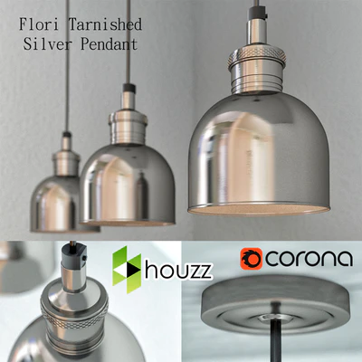 Светильник Flori Tarnished Silver Pendant — Скачать