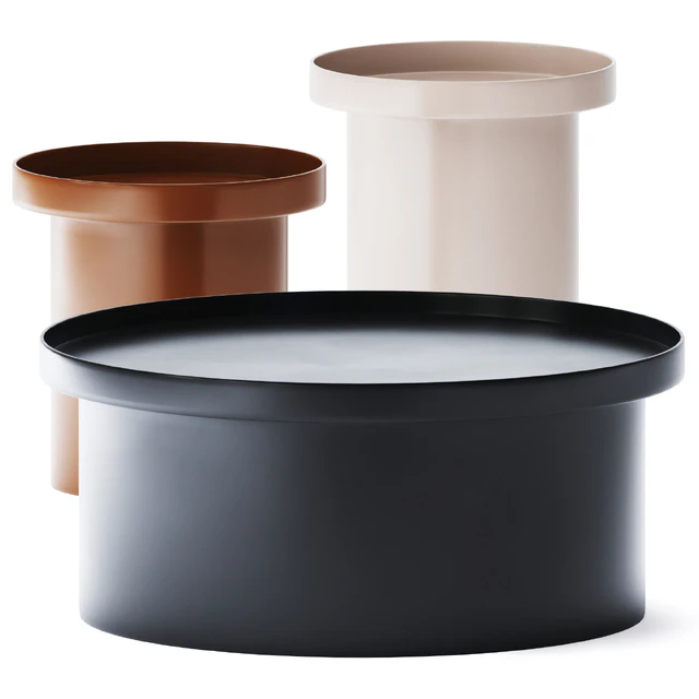 Metal Round Coffee Tables Caliz by Morada — Descargar