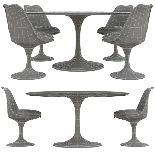 Saarinen tulip table chairs — Descargar