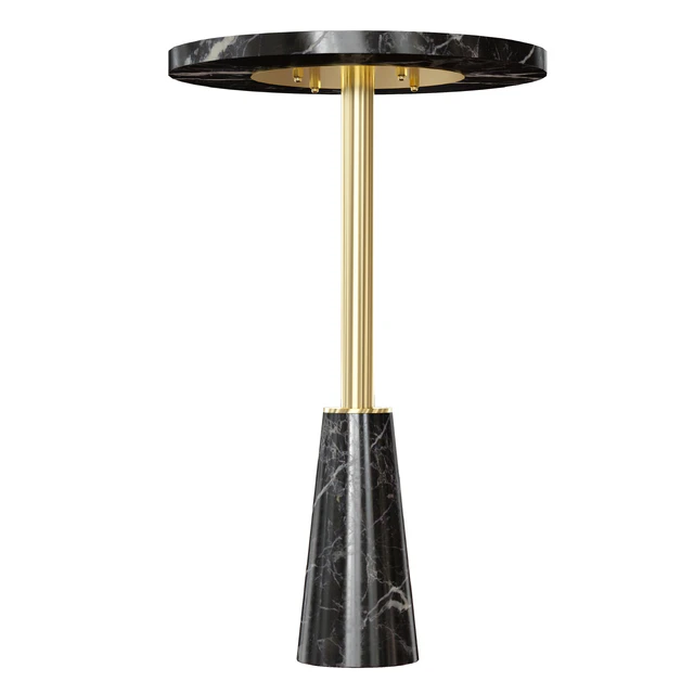 Leni Black Marble Drink Table (Crate and Barrel) — Descargar