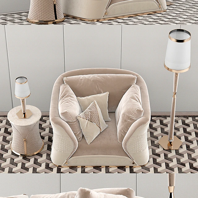 Turri Vogue armchair set — Скачать