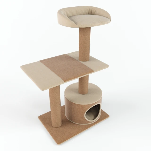 PetPals Group 3 Level Playhouse Condo Cat Tree — Descargar