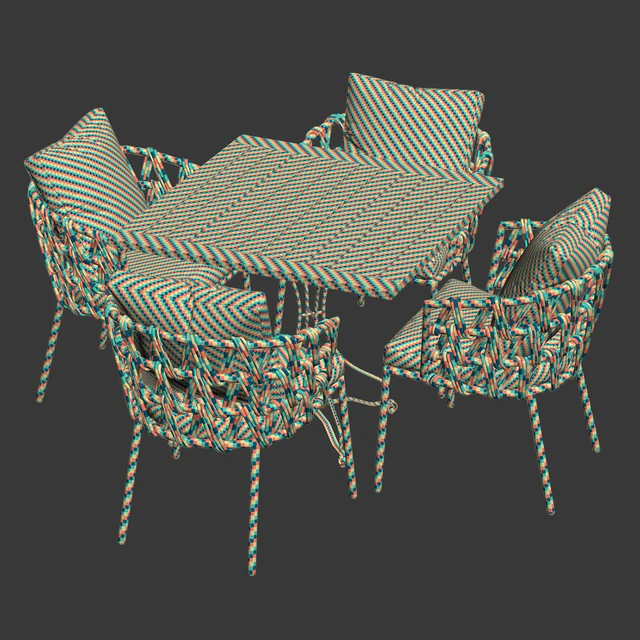 Outdoor garden furniture set v01 / Furniture set — Descargar