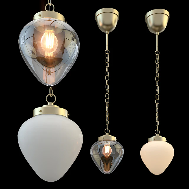 ÅTERSKEN OTSKEN Pendant lamp, milk glass / bow — Descargar