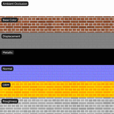 grooved english bond brick wall texture — Вид 4