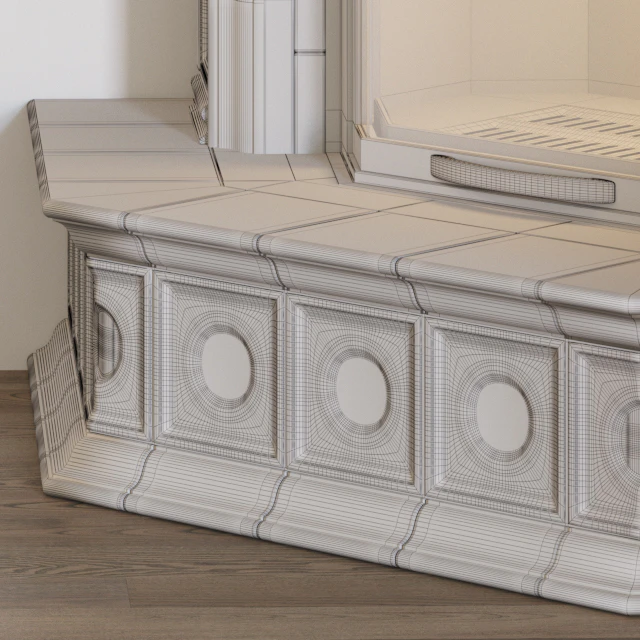 Tiled fireplace — Descargar