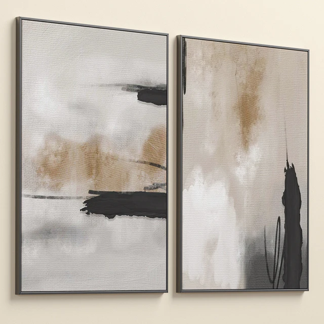 Abstract Neutral Wall Art C-437 — Descargar