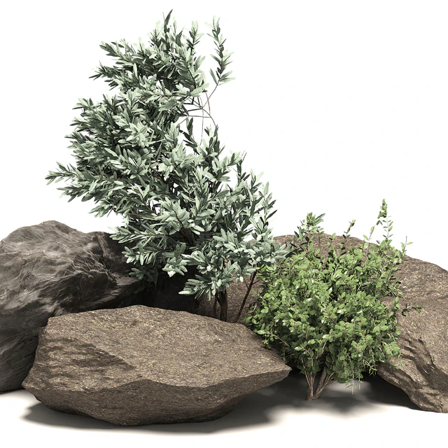 Stone + Bush Pack 6 — Descargar