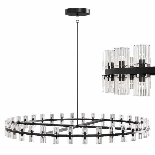 Restoration Hardware ARCACHON ROUND CHANDELIER 60 Black — Скачать