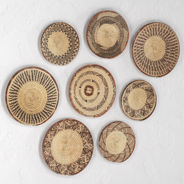 Wicker African wall baskets. — Descargar