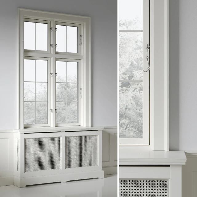 Классическое окно с экраном радиатора 005 — Скачать