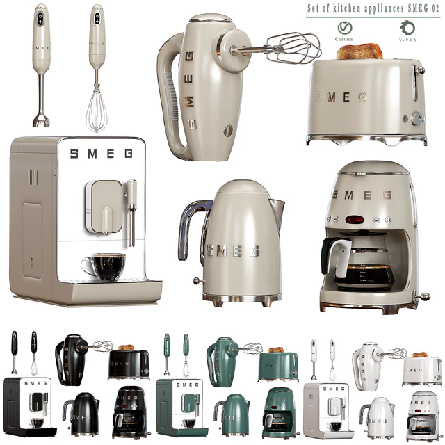 Set of kitchen appliances SMEG 02 — Descargar