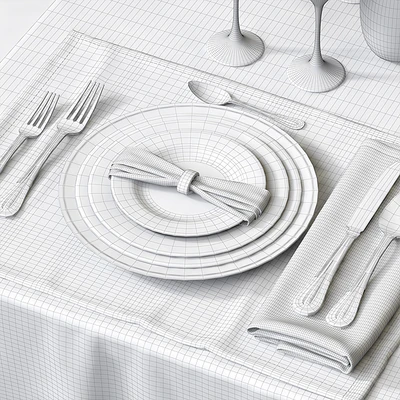 Сервировка стола / Table setting — Вид 2