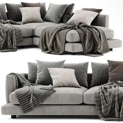 Flexform Long Island Chaise Longue Sofa — Ver 5