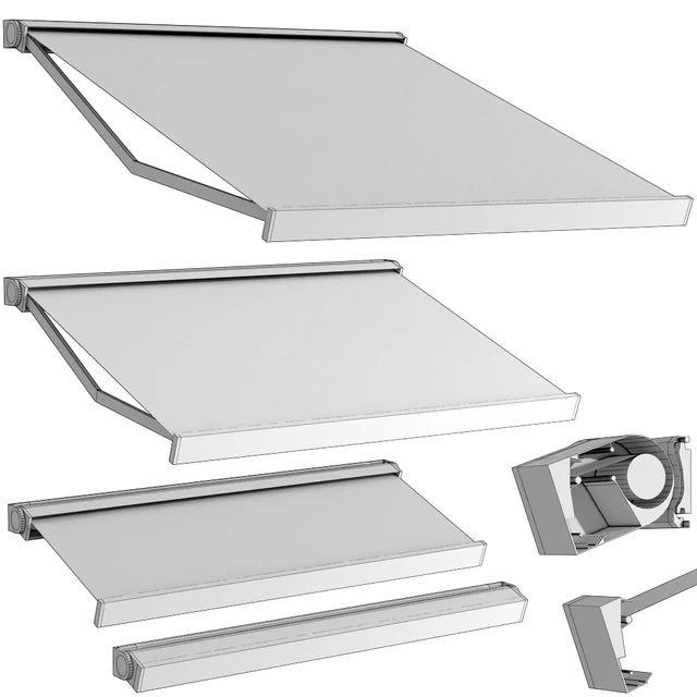 Sliding outdoor awning sun canopy — Descargar