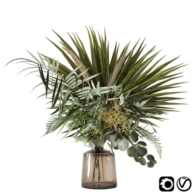 Green bouquet with palms — Ver 1