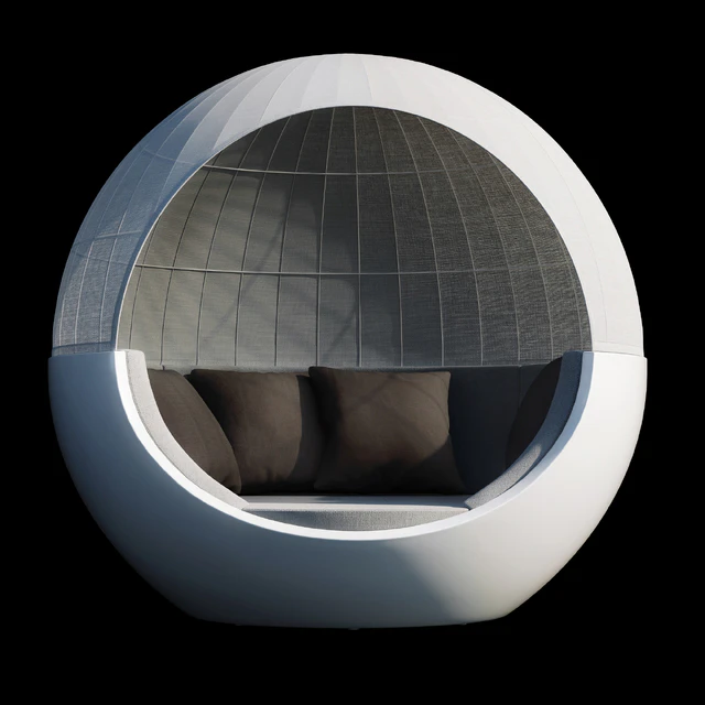 Deck chair Vondom ULM Moon with roof — Descargar
