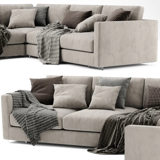 Flexform Magnum L Shaped Sofa — Скачать