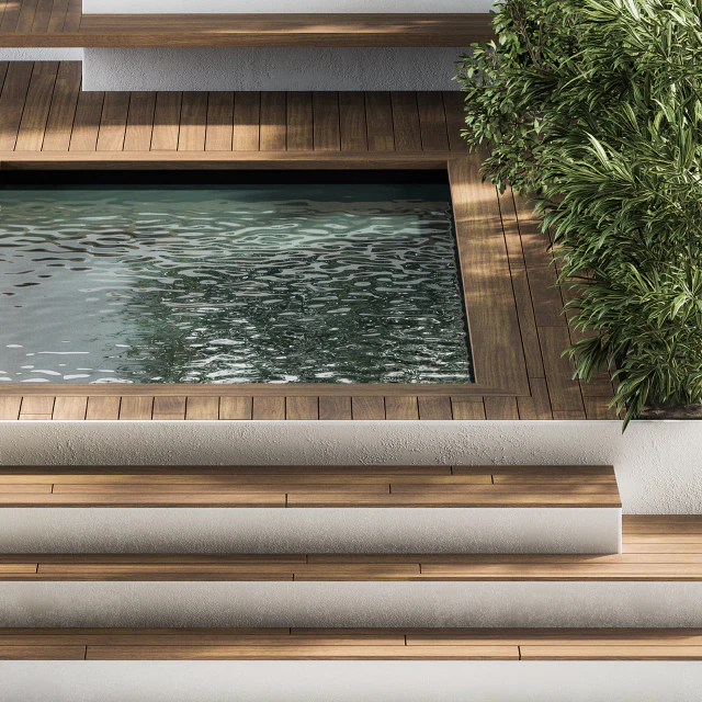 Backyard and Landscape Furniture with Pool 01 — Скачать