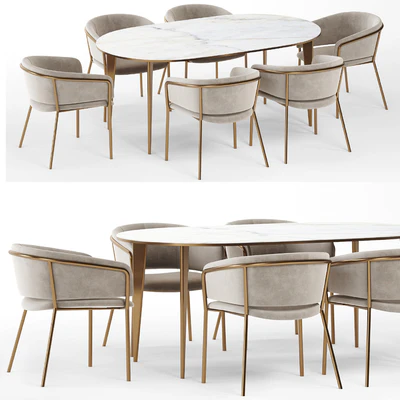 Vilhena II chair and Arden Dining Table — Вид 1