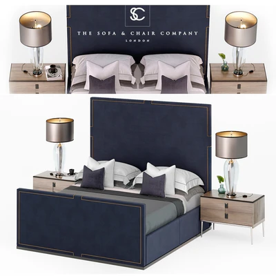 Bed - HOLLAND The Sofa & Chair Company Luxury bed — Ver 1